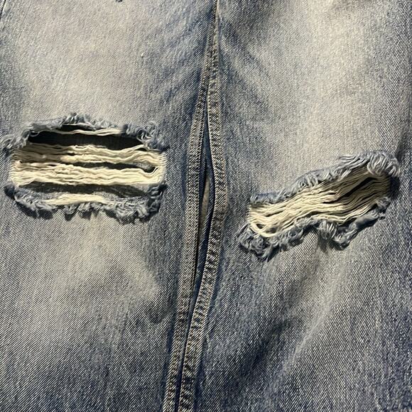 NEW Good American Distressed Blue Jeans Women's Size 6 / 28 NWT - Picture 8 of 9